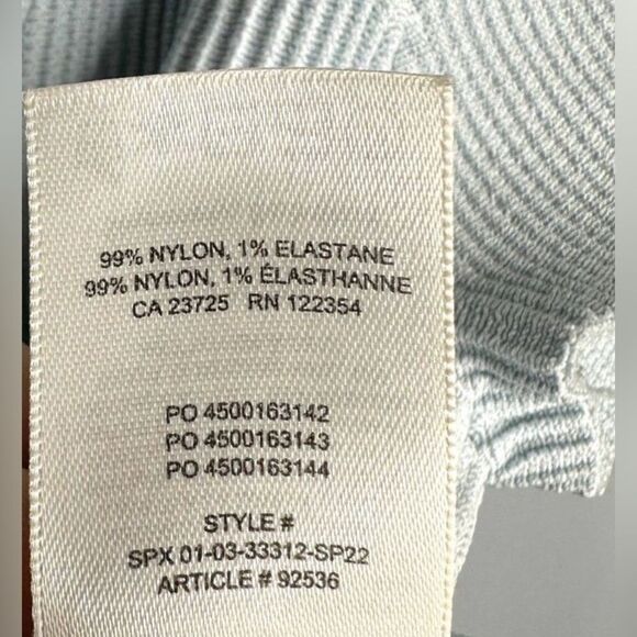 Aritzia Babaton Sculpt Knit Squareneck Top Womens Size Large Light Blue - Picture 7 of 7